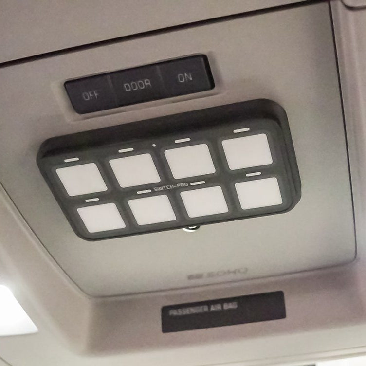 '18-19 Chevy/GMC 1500 SDHQ Built SP-9100 Overhead Keypad Mount installed display