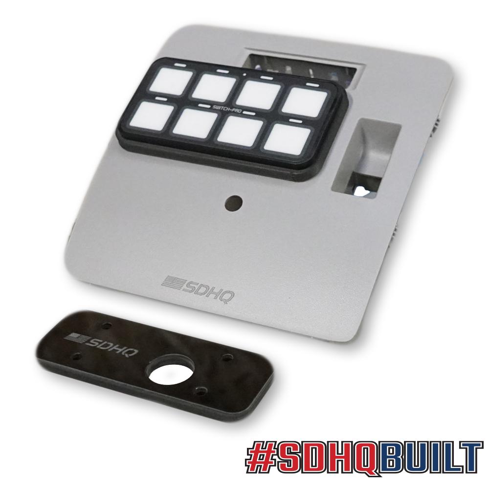 '15-17 Chevy/GMC 2500/3500 SDHQ Built SP-9100 Overhead Keypad Mount Display of keypad mounted