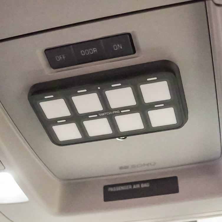 '15-17 Chevy/GMC 2500/3500 SDHQ Built SP-9100 Overhead Keypad Mount installed display