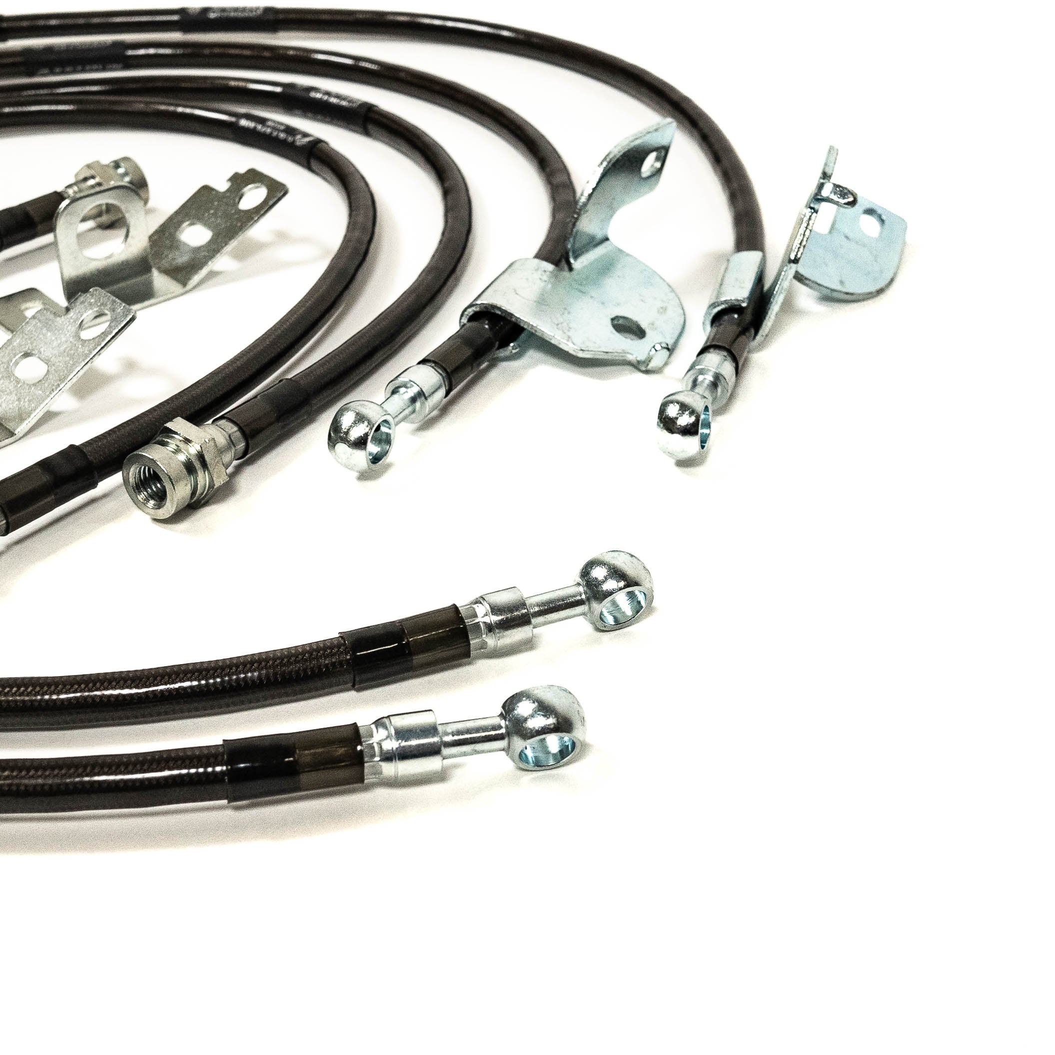 Gen1 and Gen2 Ford Raptor SDHQ Built Brake Line Kit Close-up Display