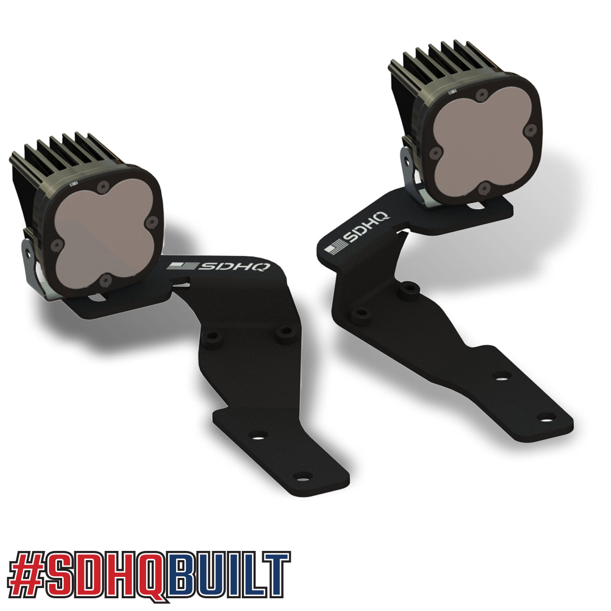 '16-23 Toyota Tacoma SDHQ Built A-Pillar Light Mounts Design with lights