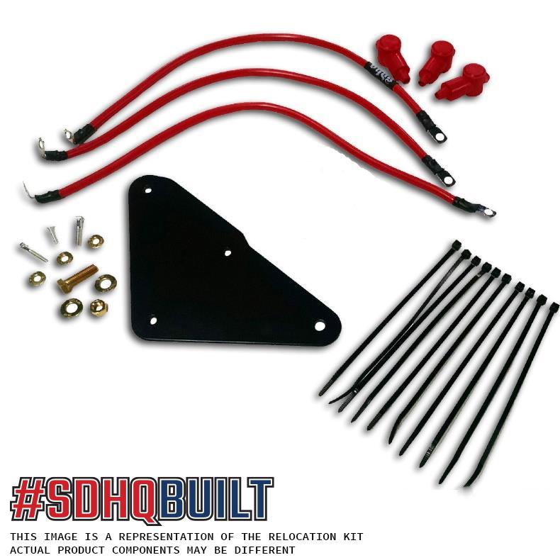 '15-17 Non-Ecoboost Ford F150 SDHQ Built Zeon Relocation Kit Display of Included Parts
