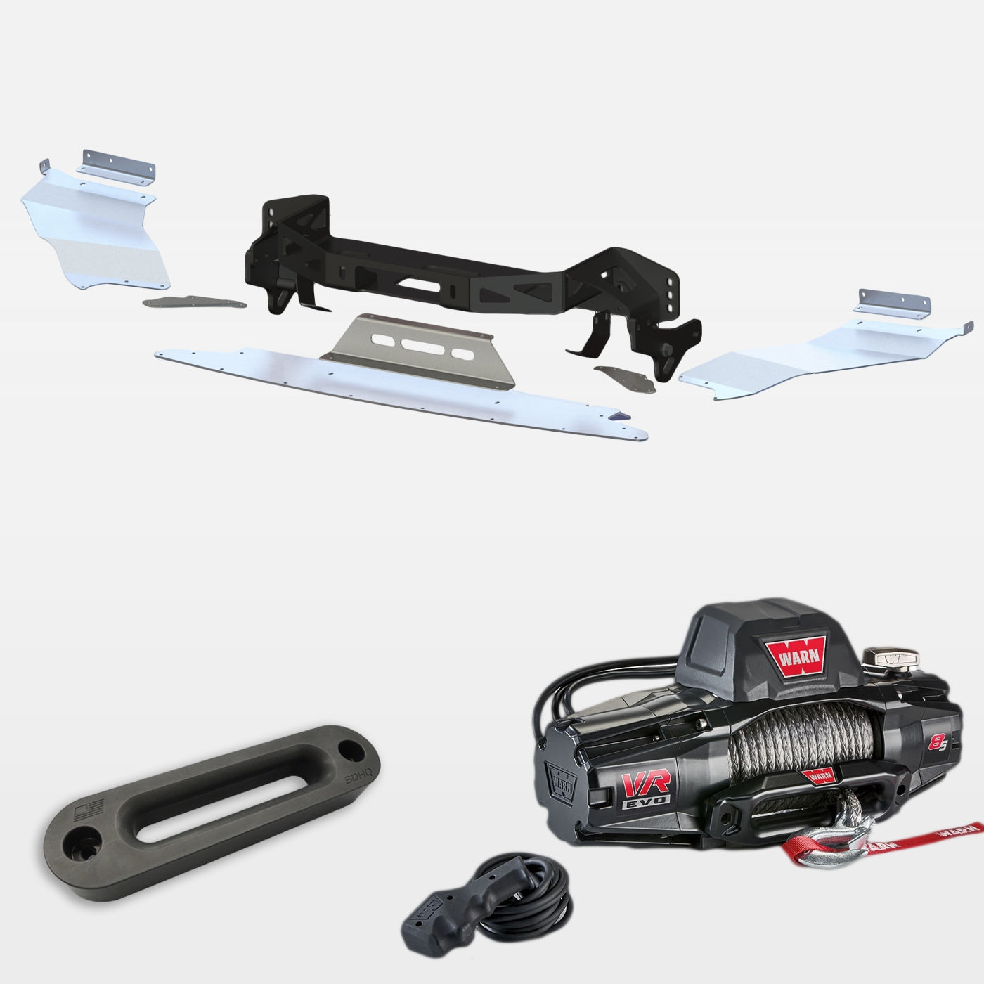 '14-23 Lexus GX460 "Build Your Own" SDHQ Built Winch Mount Display with Fairlead and Evo Winch