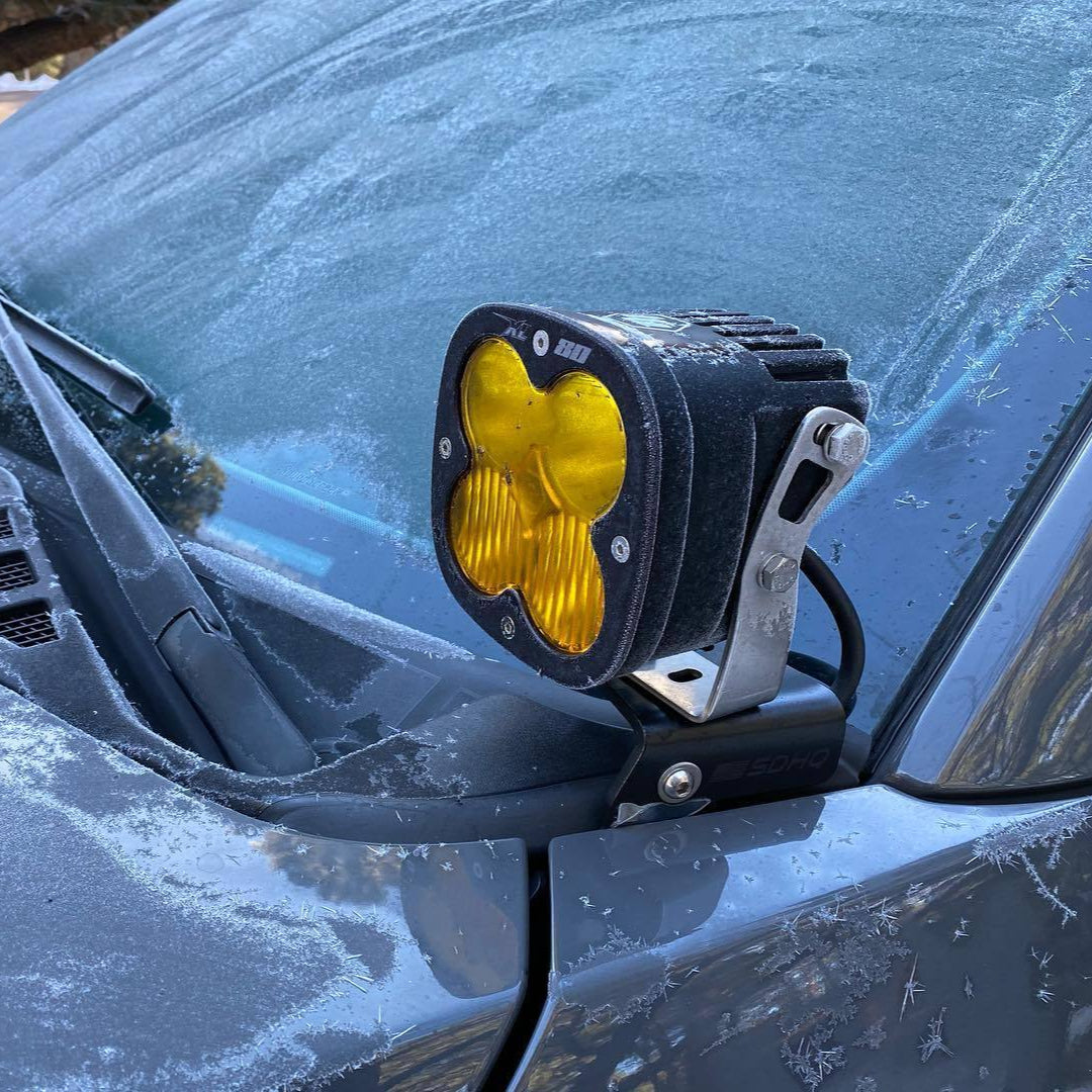 '17-20 Ford Raptor SDHQ Built A-Pillar Light Mounts Display on Vehicle