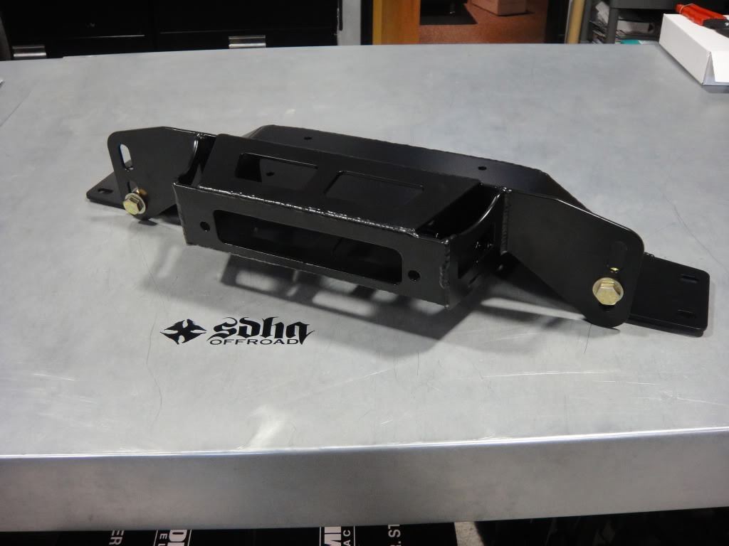 '10-14 Ford Raptor SDHQ Built Winch Mount Winch Mount Display of Included Parts