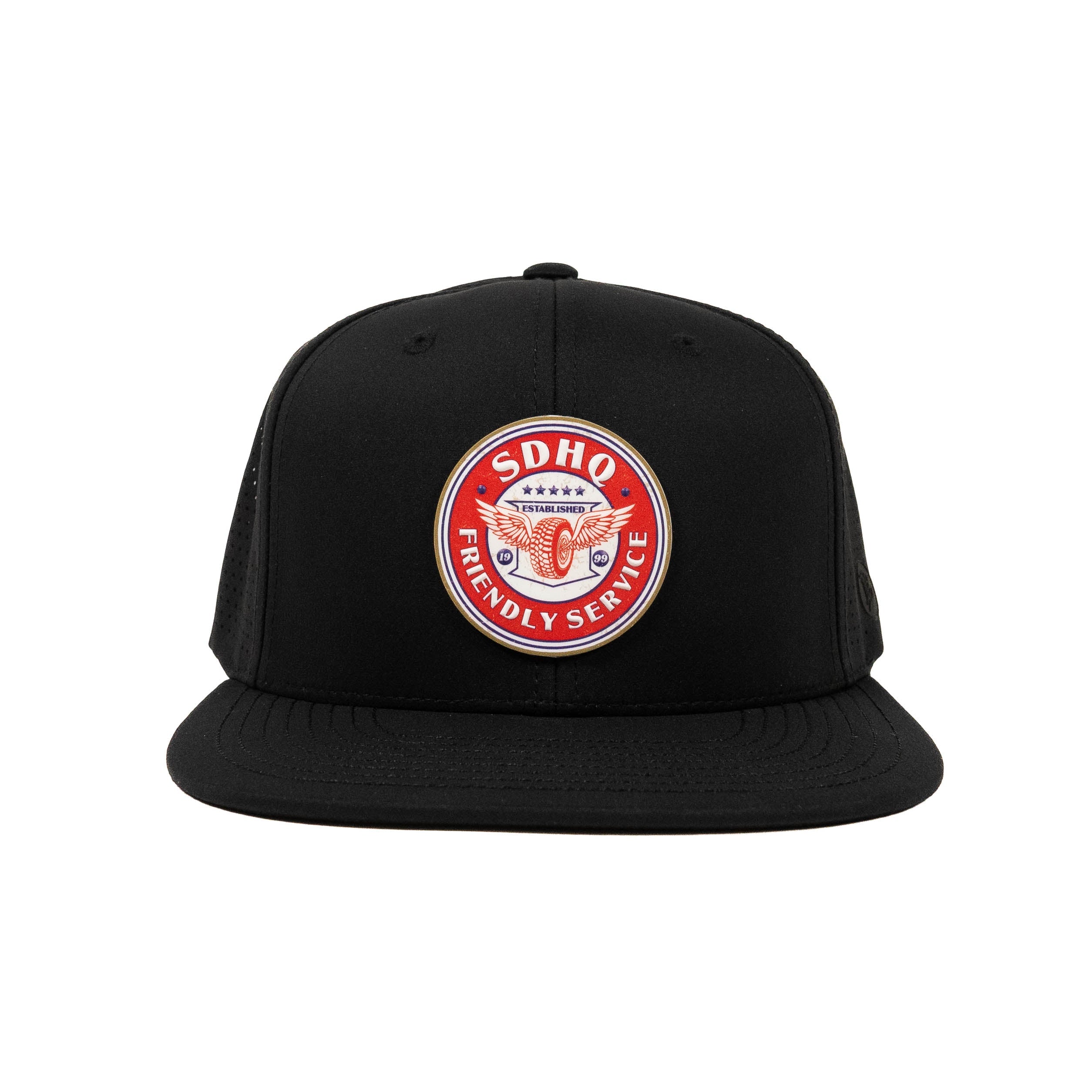 The Elite Hat w/ PVC Friendly Service Patch Front View Display