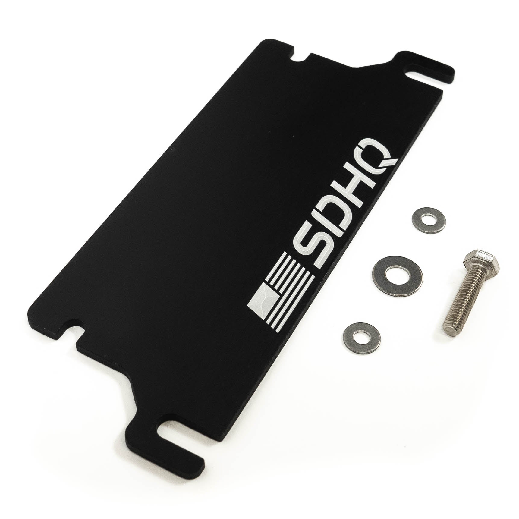 '20-23 Jeep JL EcoDiesel/V8 SDHQ Built Switch-Pros Power Module Mount Display of included parts and hardware