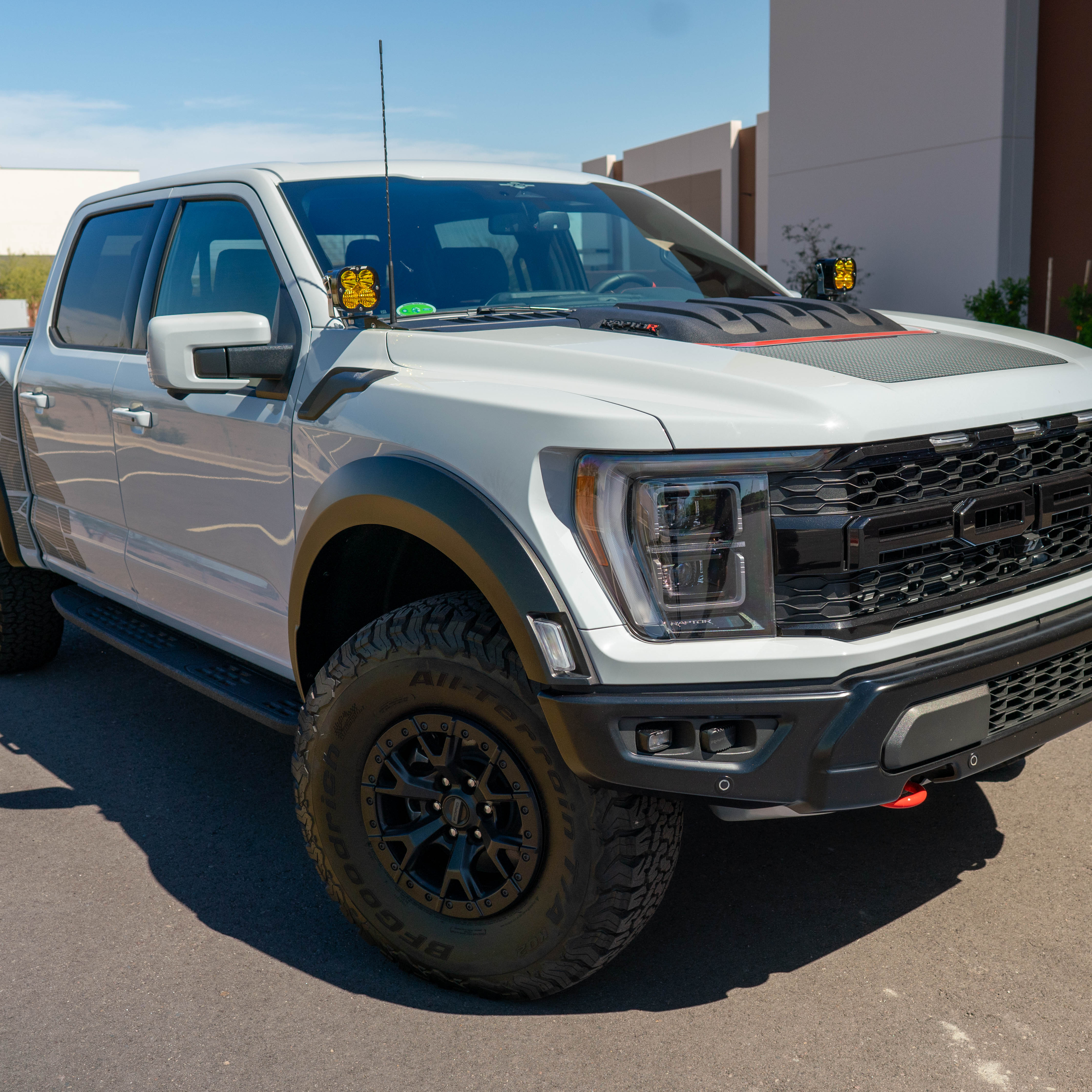 '21-24 Ford Raptor SDHQ Built A-Pillar Light Mounts Installed
