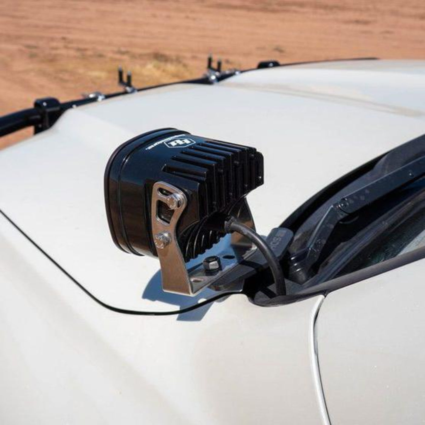 '16-21 Toyota Land Cruiser 200 Series SDHQ Built A-Pillar Light Mounts Installed Display on Vehicle