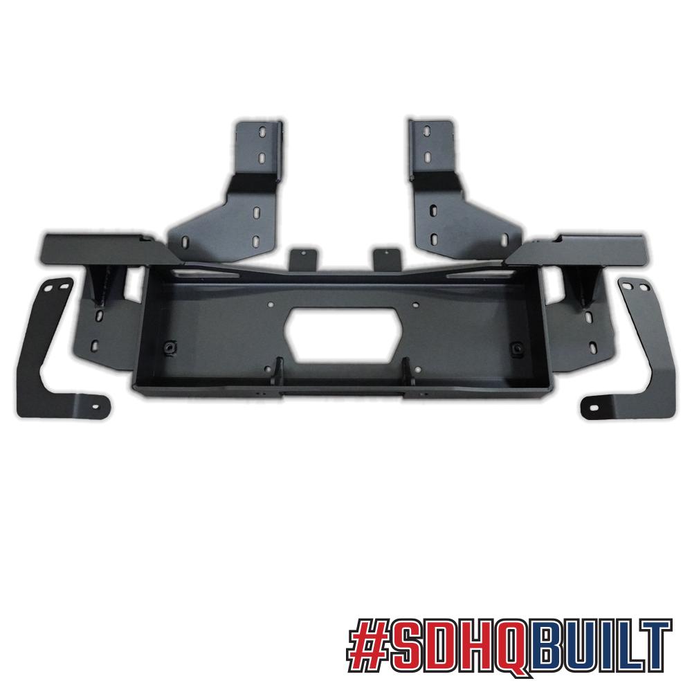 '08-21 200 Series Toyota Land Cruiser SDHQ Built Hidden Winch Mount display of included parts