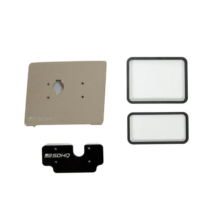 '13-18 Ram 1500 SDHQ Built Switch-Pros Keypad Mount Display of Included Parts - Beige
