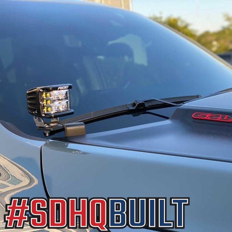 '19-Current Ram 1500 TRX SDHQ Built A-Pillar Light Mounts Installed Display