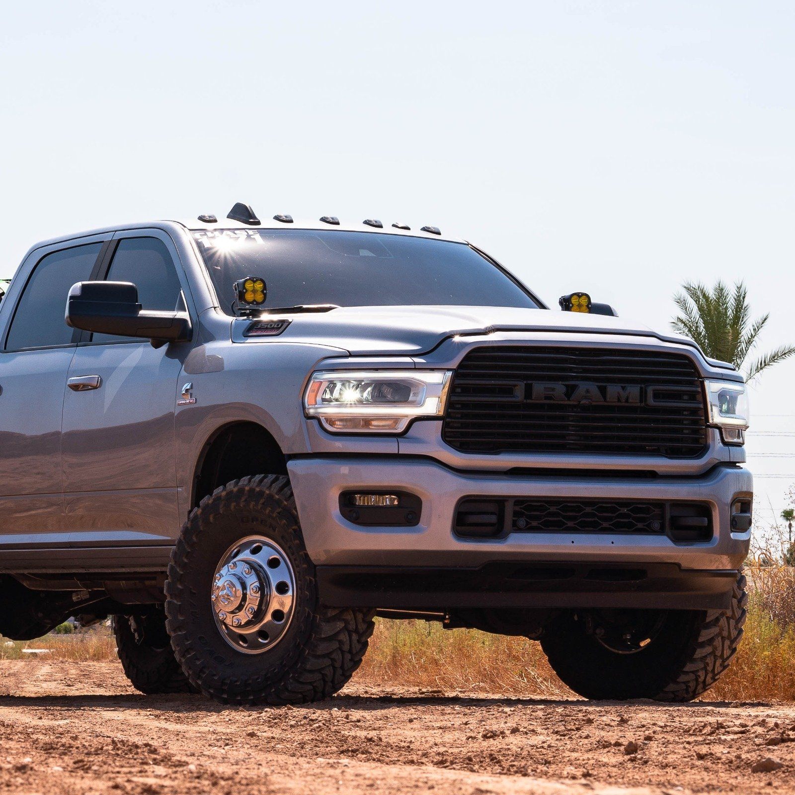 '19-23 Ram 2500/3500 SDHQ Built A-Pillar Light Mounts installed display on vehicle