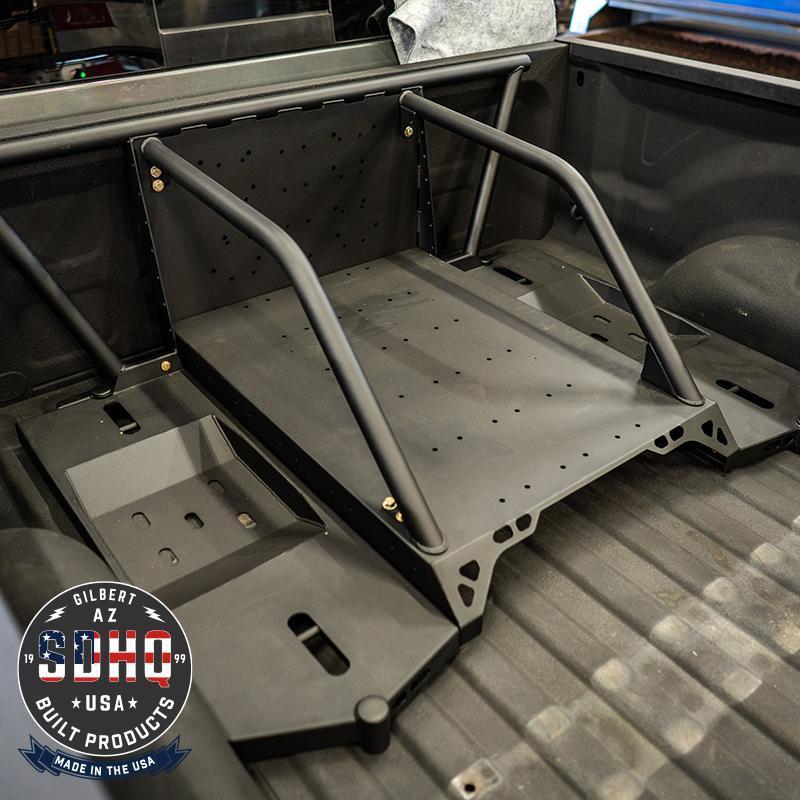 '19-23 Ram 2500/3500 SDHQ Built In Bed Chase Rack installed display