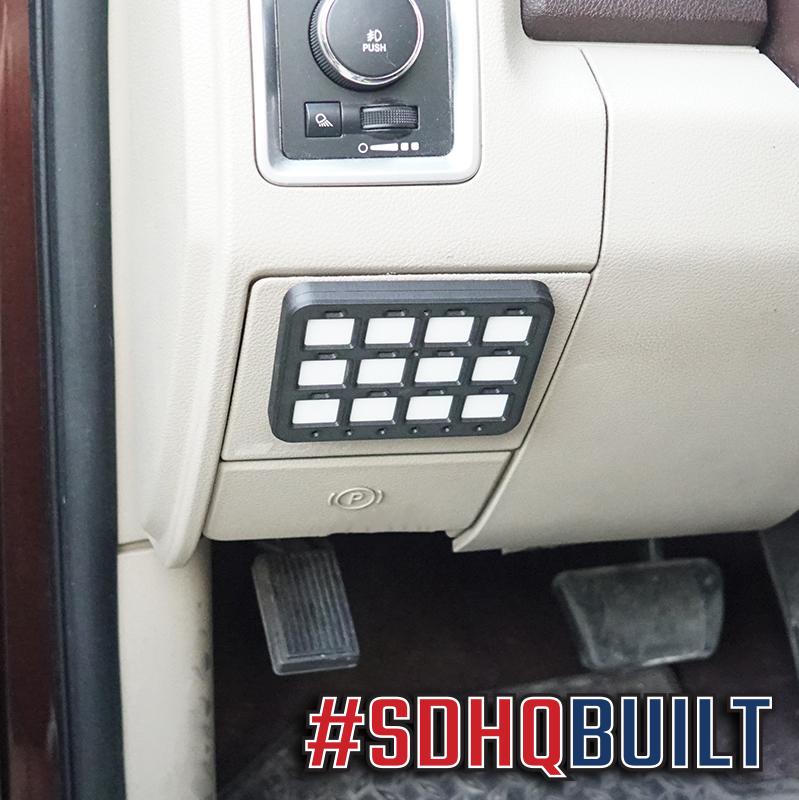 '13-18 Ram 2500/3500 SDHQ Built Switch-Pros Keypad Mount rcr12 keypad mounted display