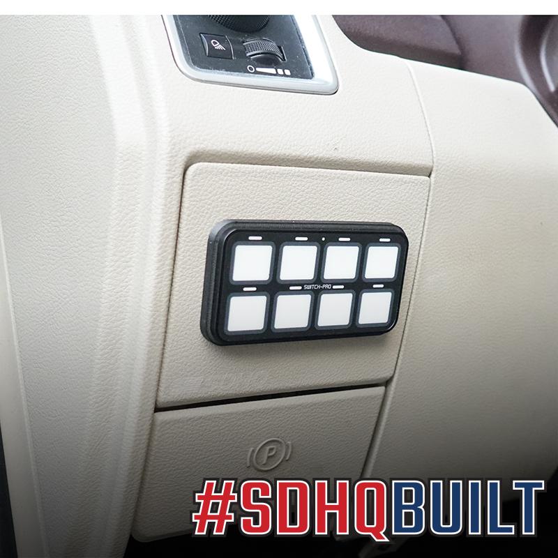'13-18 Ram 2500/3500 SDHQ Built Switch-Pros Keypad Mount SP9100 Keypad mounted display