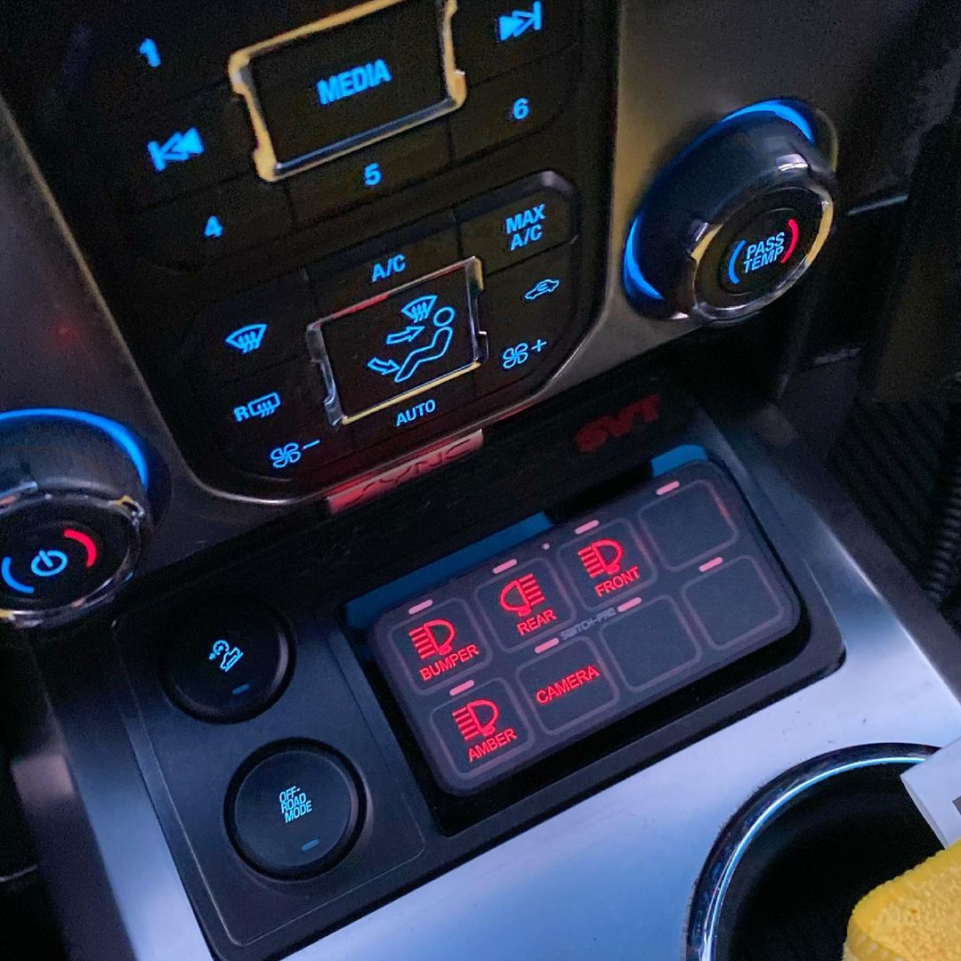 '10-14 Ford Raptor SDHQ Built Switch-Pros Keypad Mount Installed Display