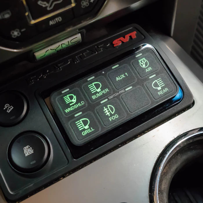 '10-14 Ford Raptor SDHQ Built Switch-Pros Keypad Mount Installed Display