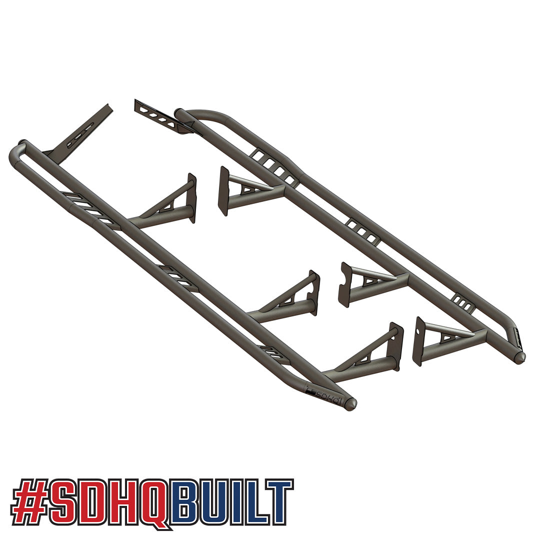 '17-24 Ford Raptor SDHQ Built Weld-On Rock Sliders Design