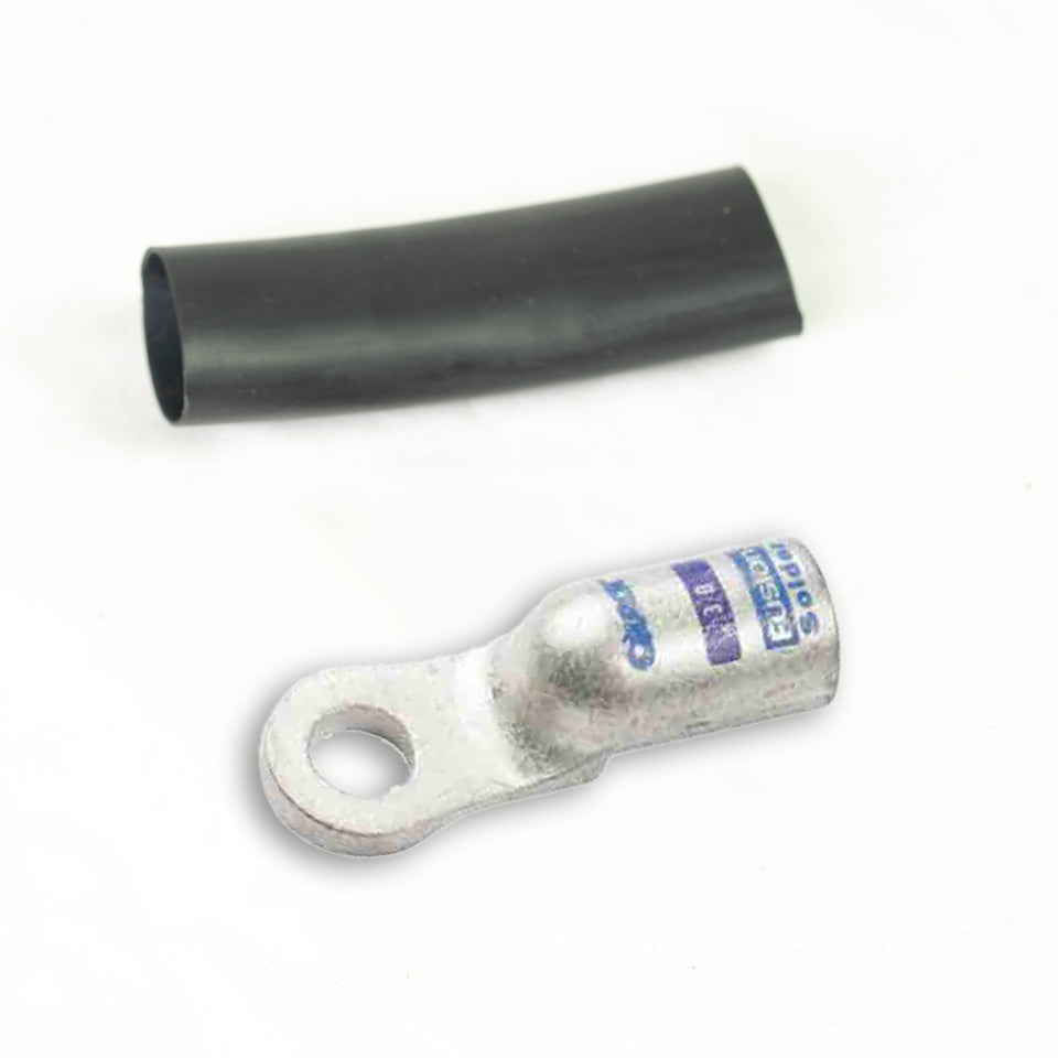 '21-23 Ford F-150 SDHQ Built Billet Battery Terminal Kit Solder Lug Display