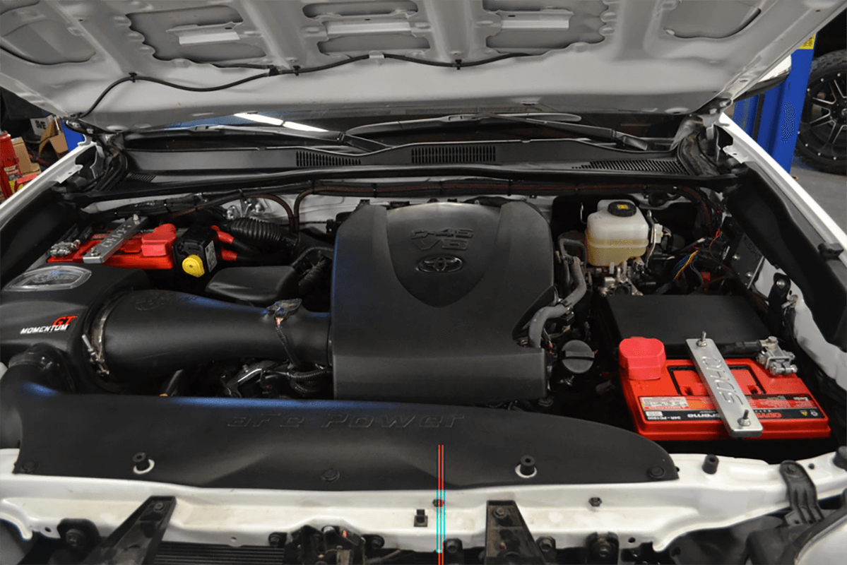 '16-23 Toyota Tacoma SDHQ Built Dual Battery Tray Kit Installed Display