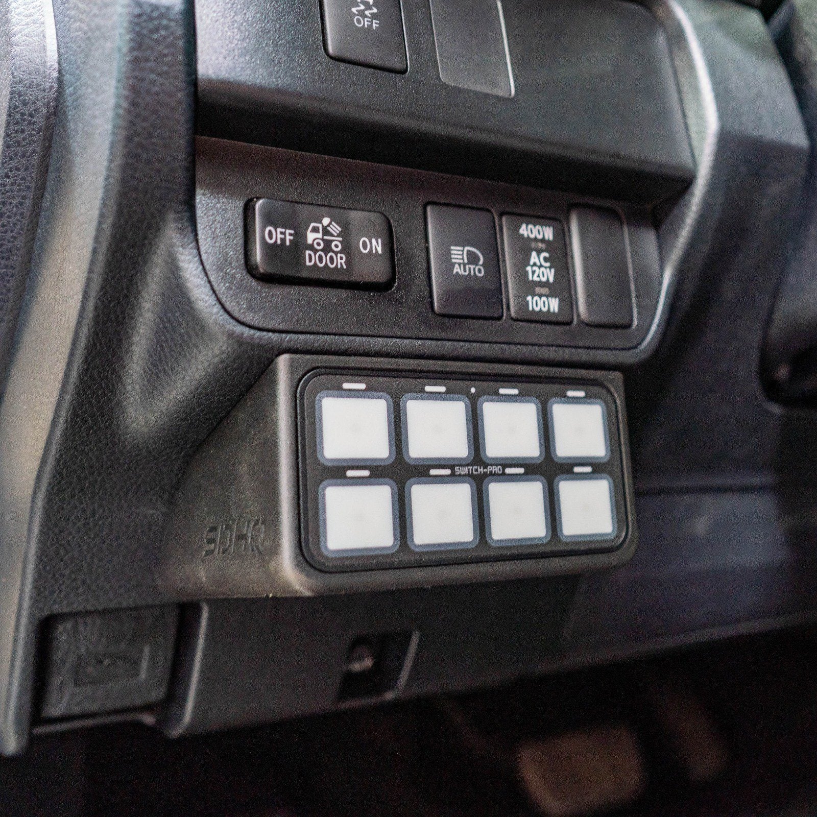 '16-23 Toyota Tacoma SDHQ Built Switch Pros SP-9100 Keypad Mount installed display