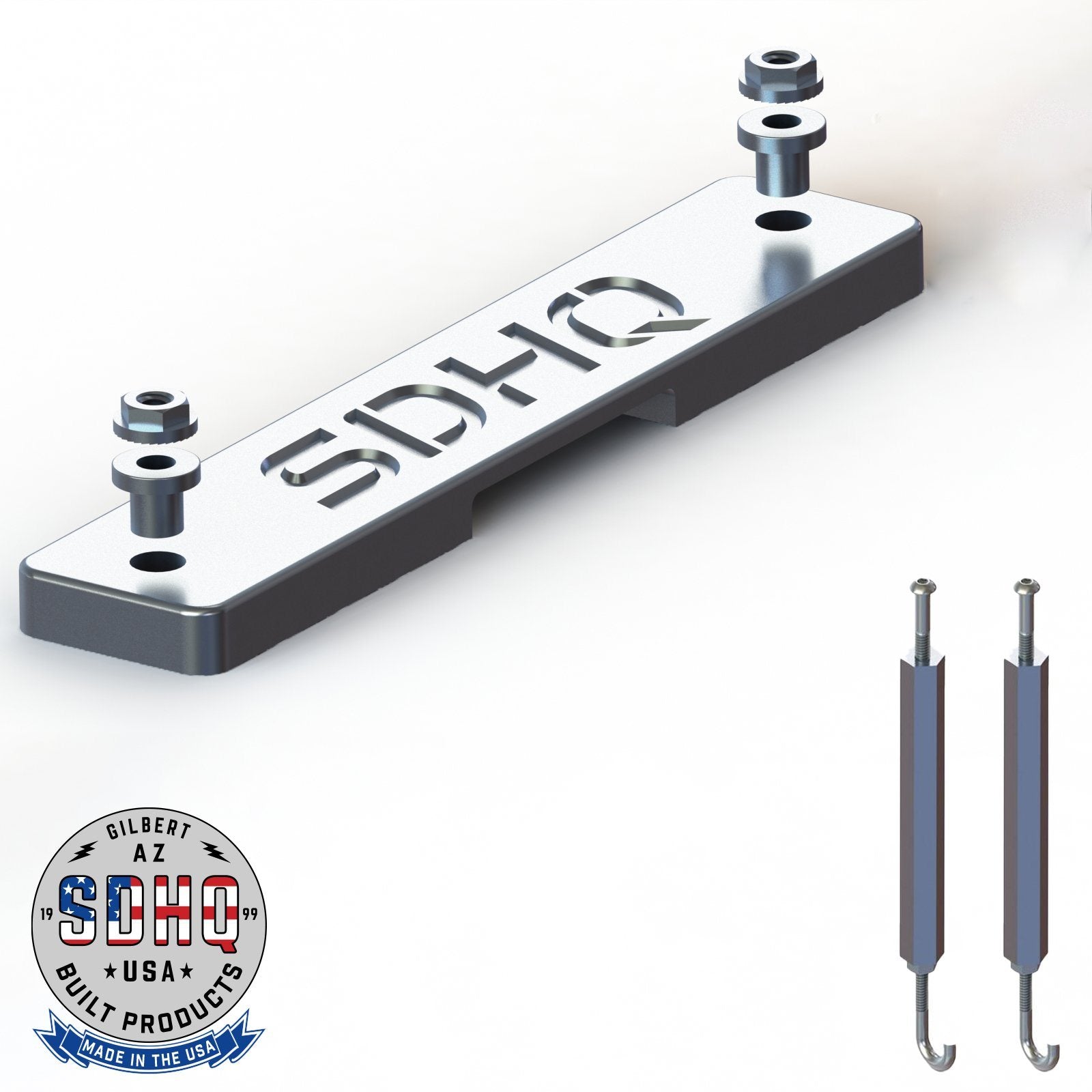 SDHQ Built Toyota Complete Billet Battery Hold Down Kit Design