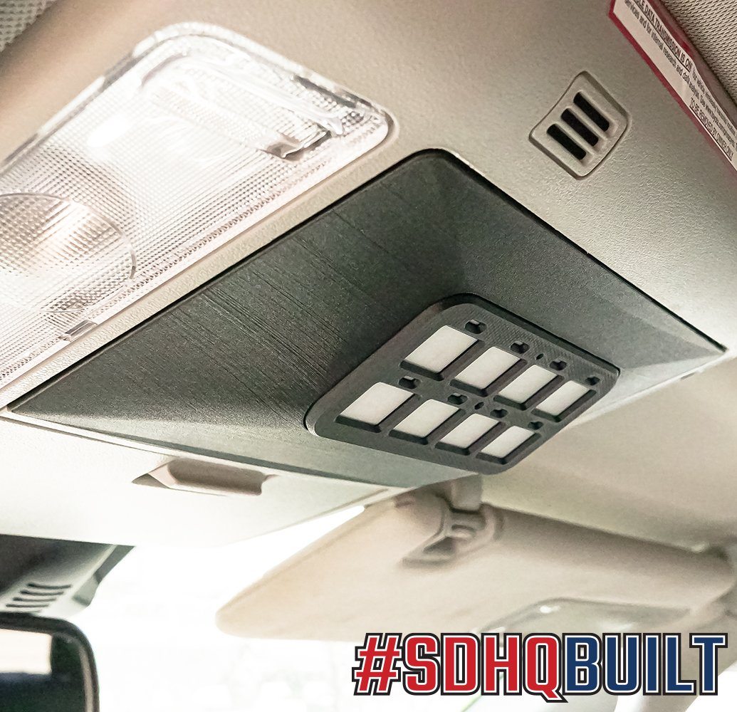 '14-21 Toyota Tundra SDHQ Built Complete SP-9100 Overhead Mounting Kit Keypad mount installed Display
