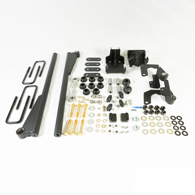 '07-21 Toyota Tundra SDHQ Built Traction Bar Kit Display of included parts