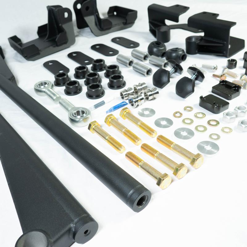 '07-21 Toyota Tundra SDHQ Built Traction Bar Kit display of included parts