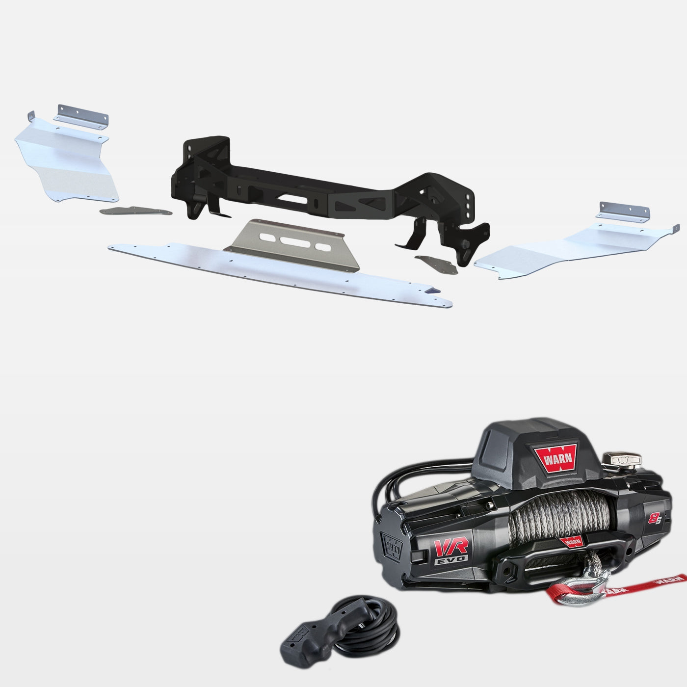 '14-23 Lexus GX460 "Build Your Own" SDHQ Built Winch Mount Display with Skid Plates and Evo Winch