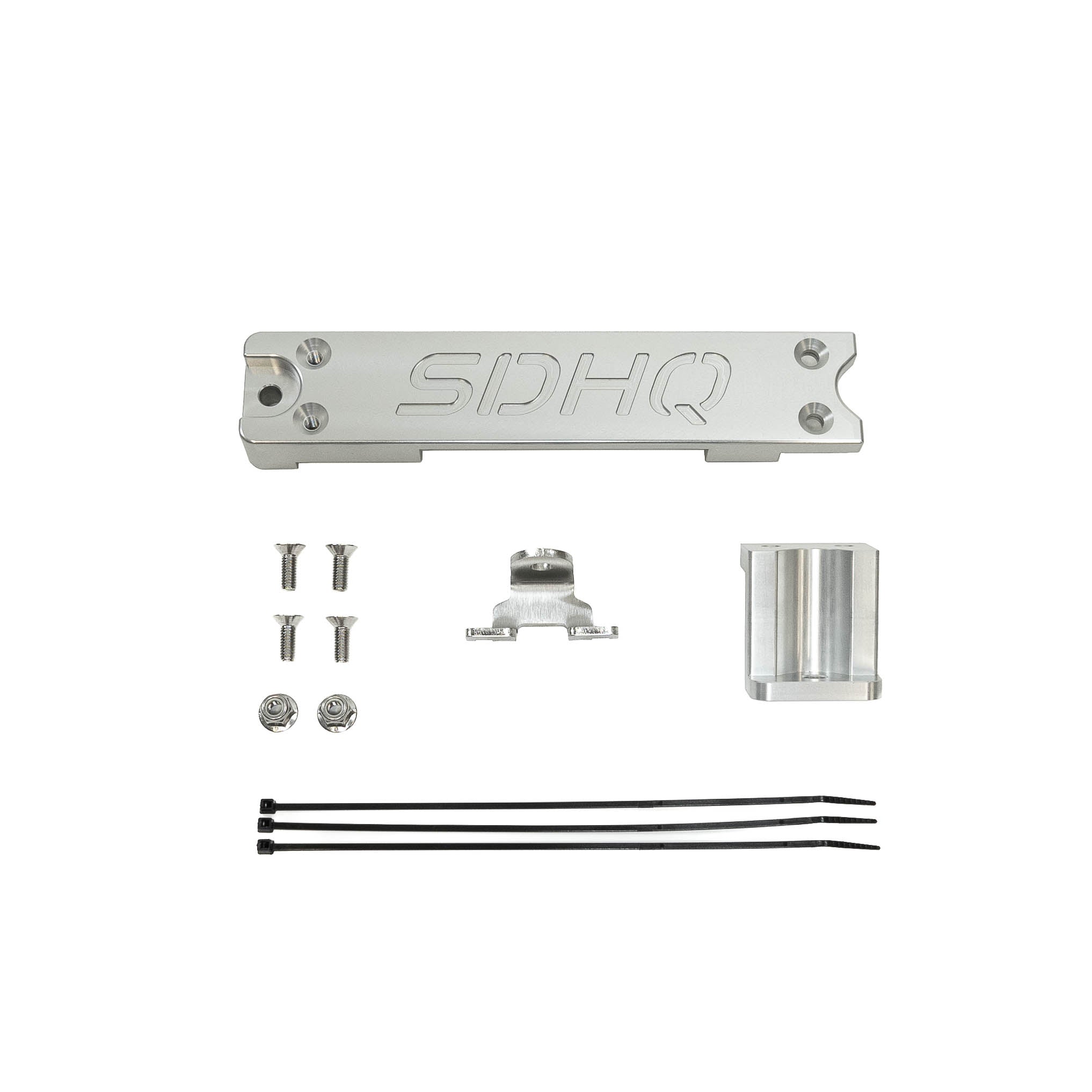 SDHQ Built 2017-2022 Ford Super Duty Single Battery Billet Battery Hold Down Kit