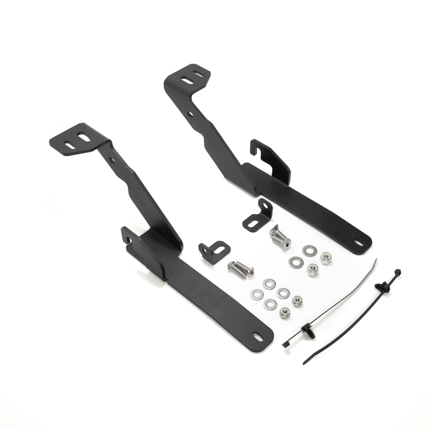 '03-09 Ram 2500/3500 SDHQ Built A-Pillar Light Mounts DISPLAY FROM ANGLE TO SHOW ALL INCLUDED PARTS
