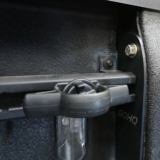 2025 Ram 1500 RHO SDHQ Built Hidden Bedside Support System installed