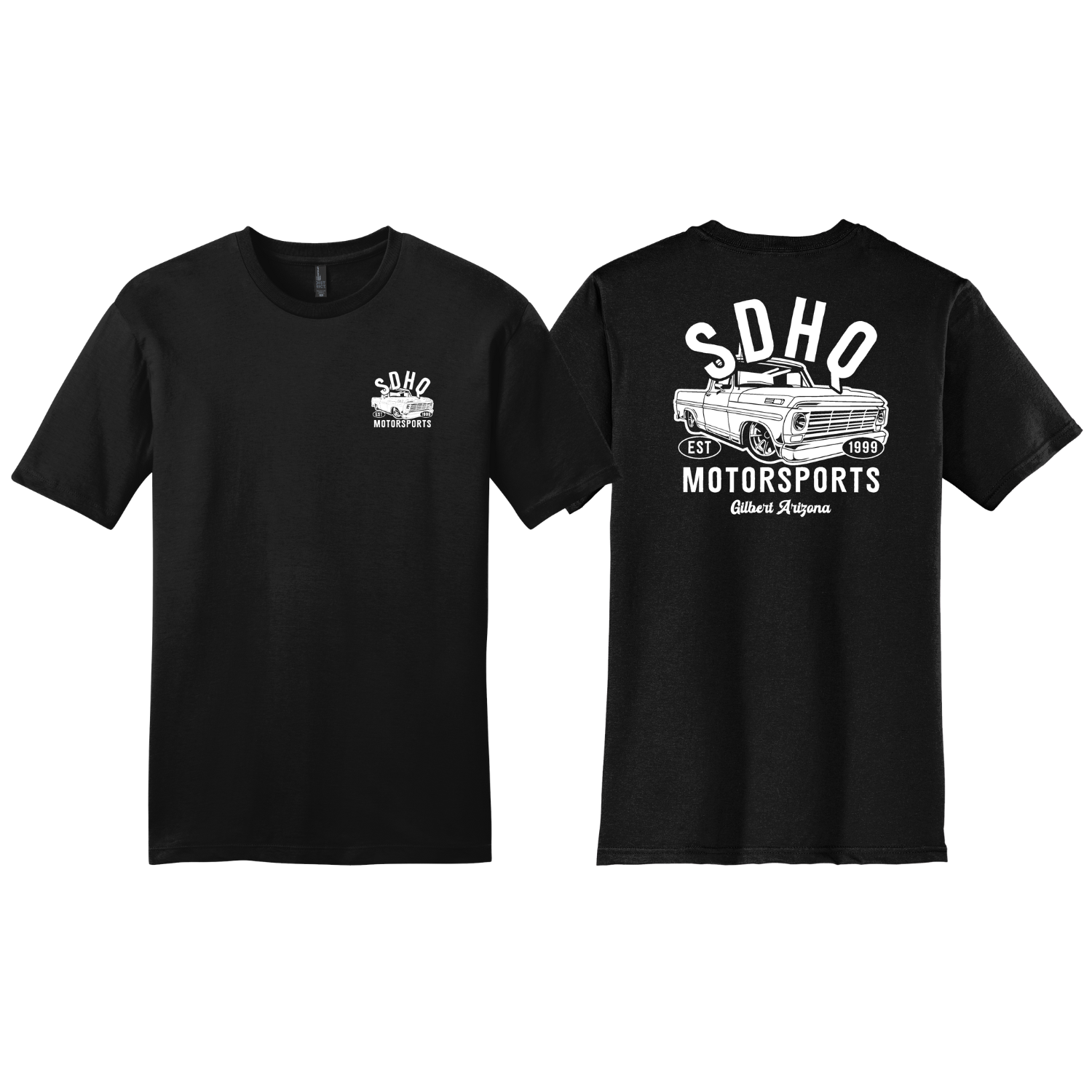 SDHQ Motorsports 25 Year Anniversary Design T-Shirt | Black