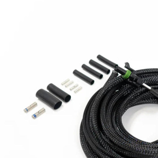SDHQ Built 25' 2-pin Dual Harness - Weatherpack Connectors Display of Included Parts 