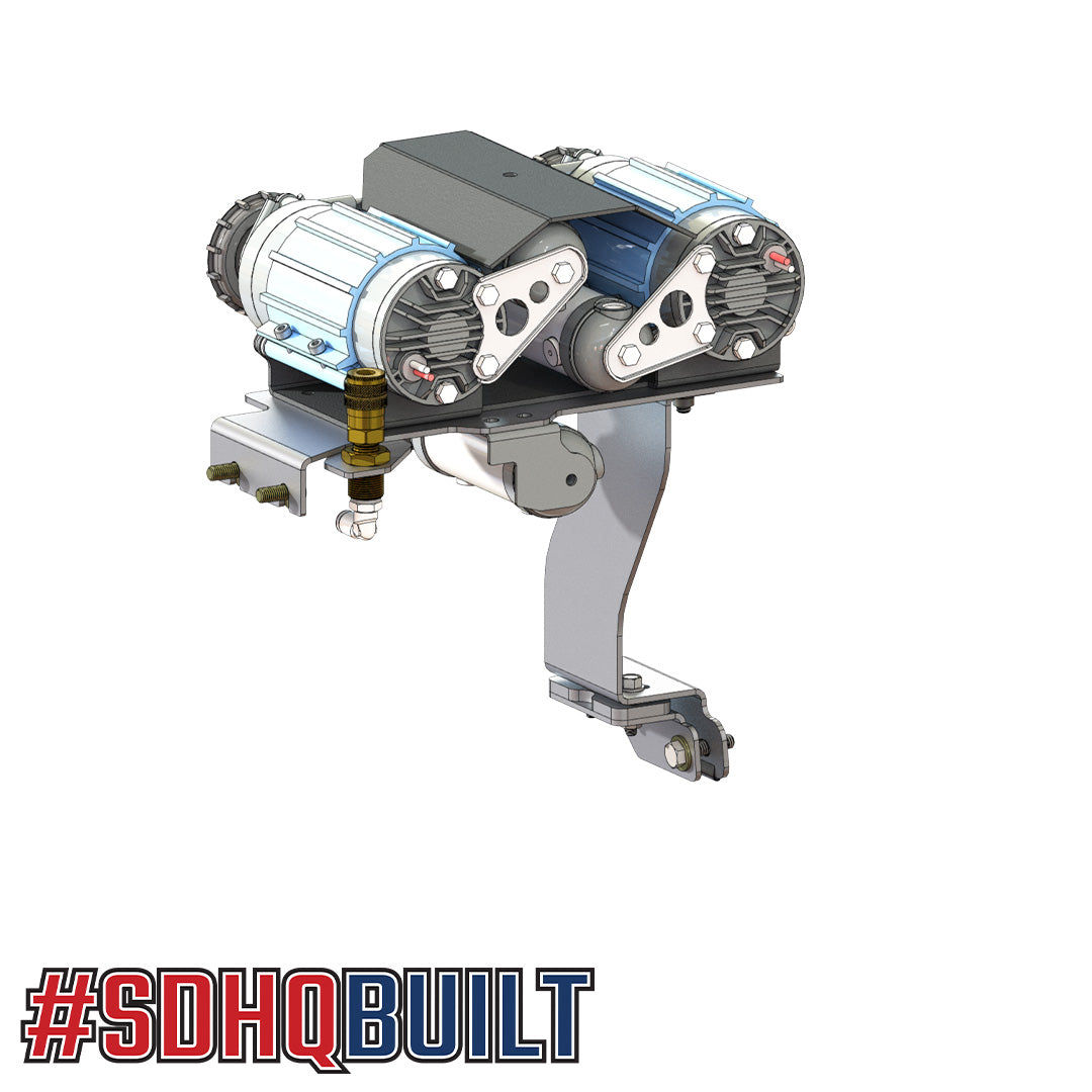 '10-23 Toyota 4Runner / '10-23 Lexus GX460 SDHQ Built Compressor Air Chuck Mount Add-On Design with Dual compressor 