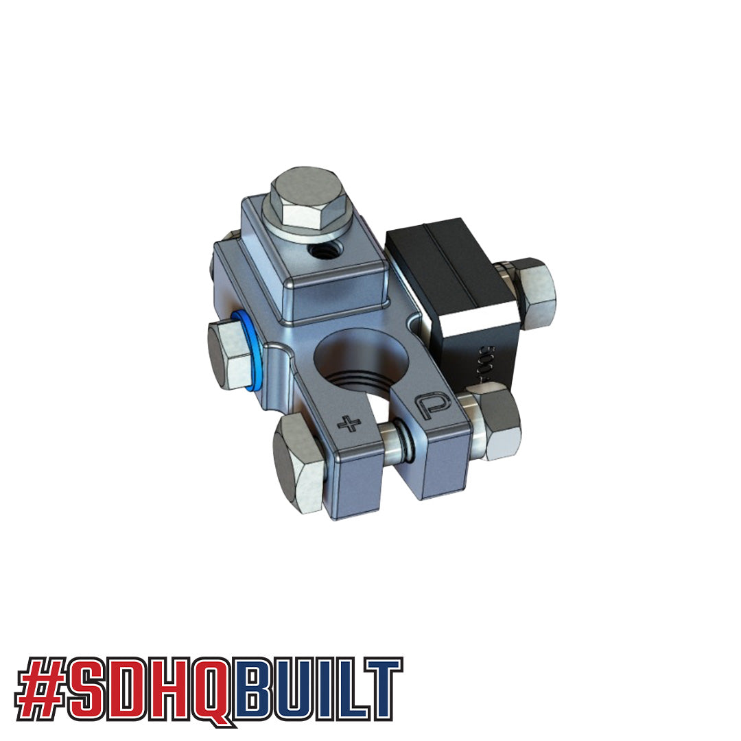 SDHQ Built Billet Battery Terminal 500 Amp Fuse Kit design 