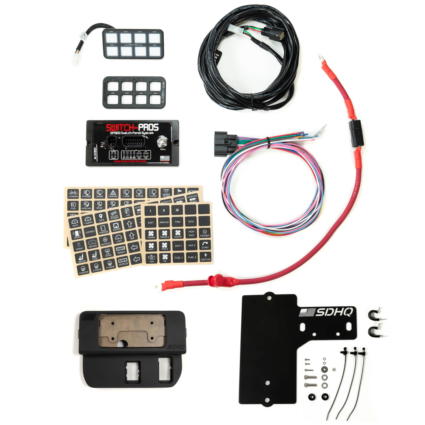 '16-23 Toyota Tacoma SDHQ Built Complete Switch Pros SP-9100 Mounting Kit