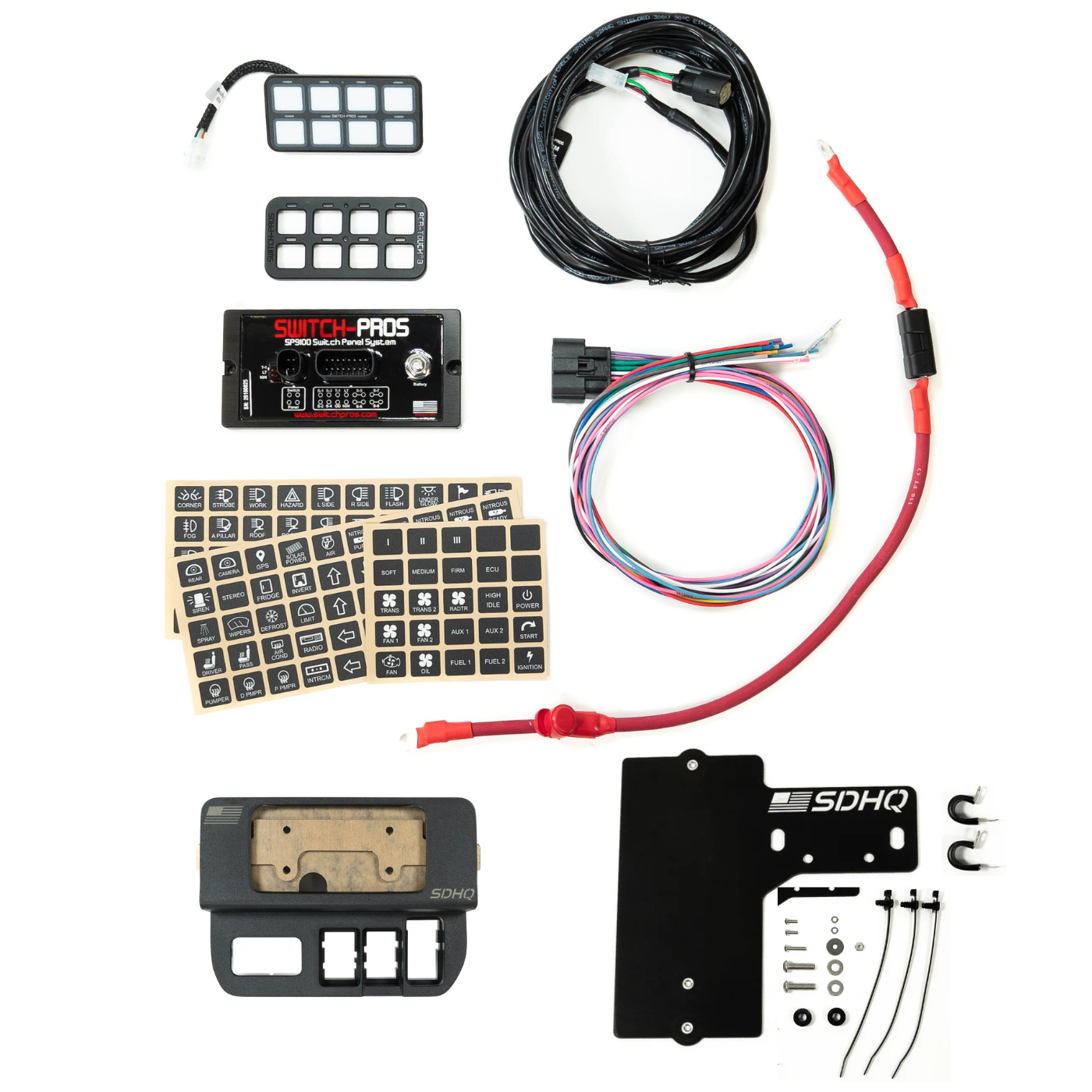 '16-23 Toyota Tacoma SDHQ Built Complete Switch Pros SP-9100 Mounting Kit
