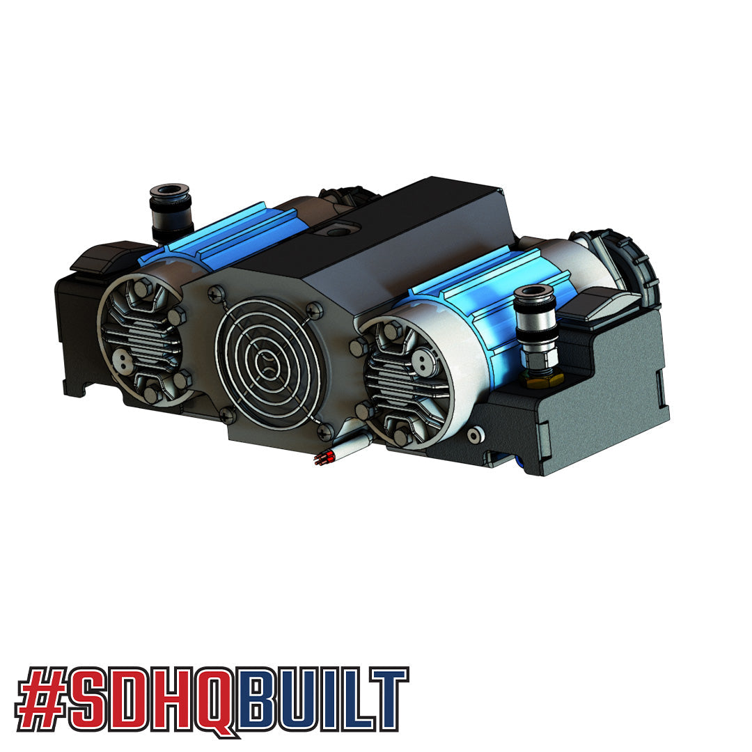 SDHQ Built ARB Air Chuck and Switch Mount Design with compressor 