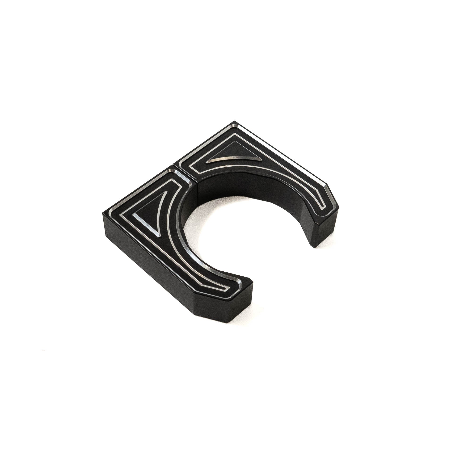 SDHQ Built Billet Reservoir Mounting Bracket Kit Display of included parts 