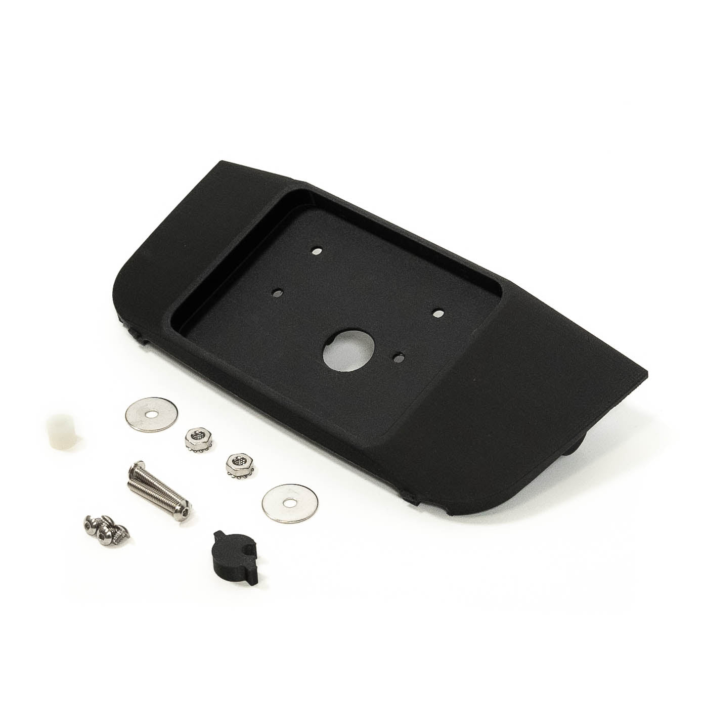 2021-2024 Ford Bronco SDHQ Built Overhead Switch Pros Keypad Mount Display of included parts and Hardware 