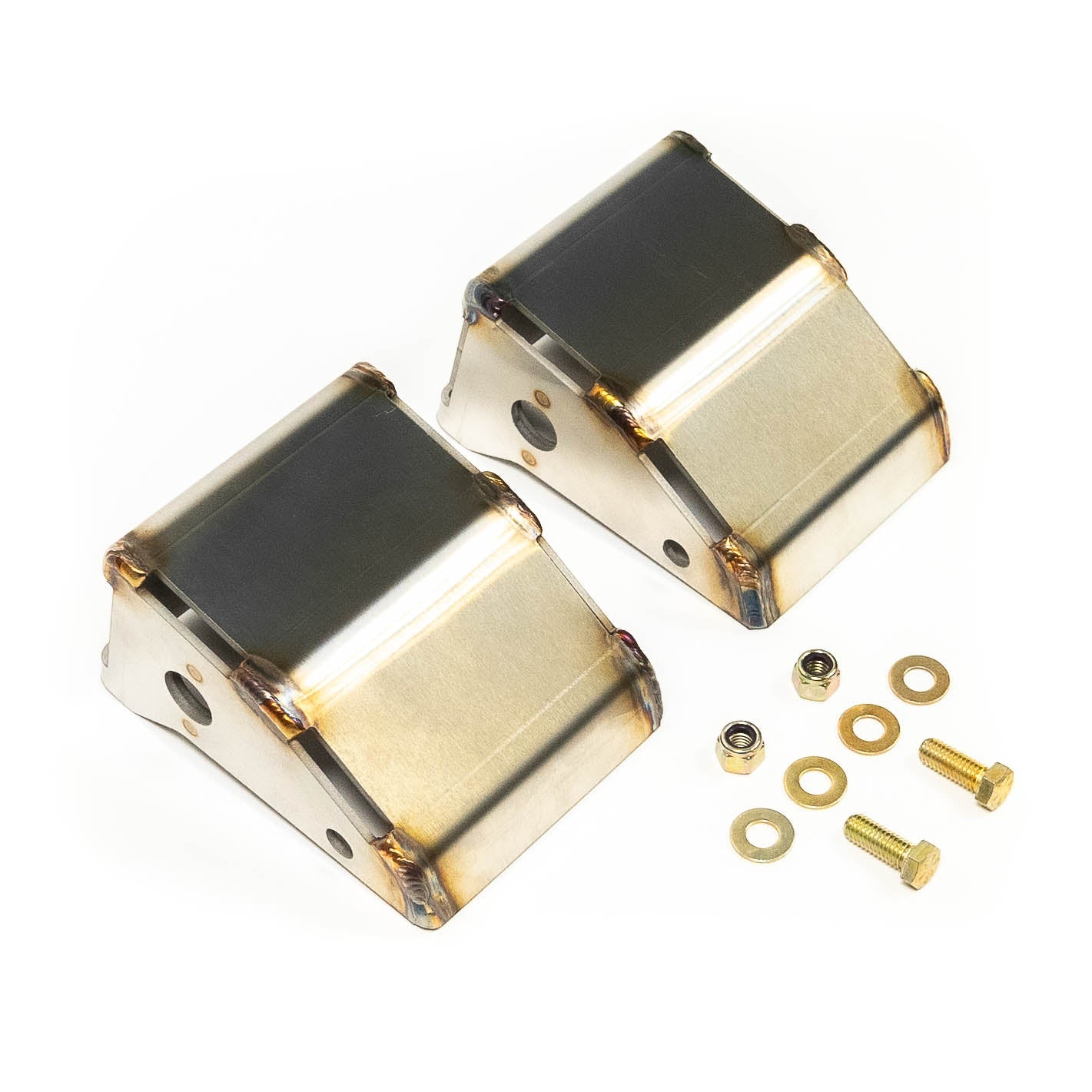 '21-23 Ford Bronco SDHQ Built Rear Shock Guards Display of Included Parts and Hardware 