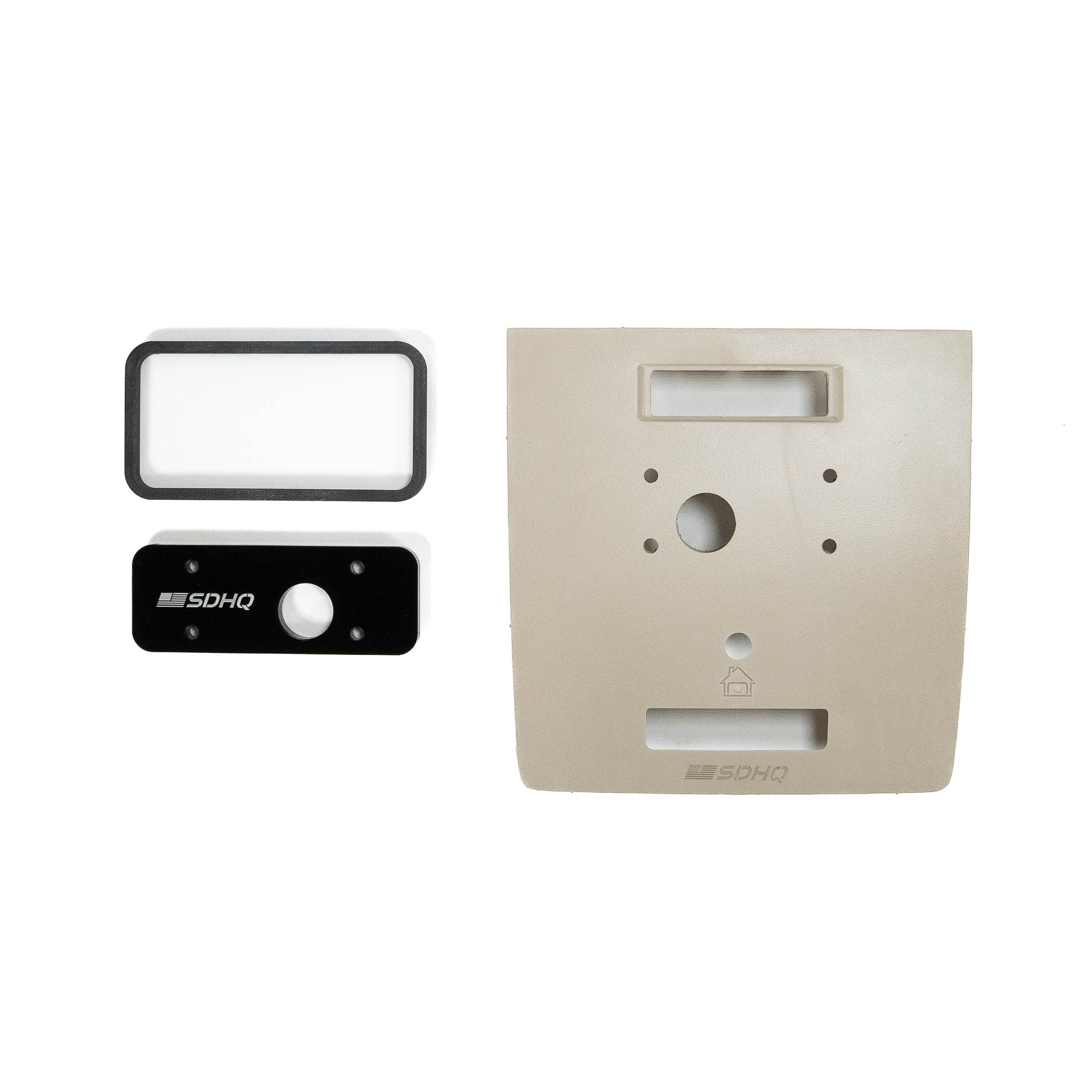 '15-17 Chevy/GMC 2500/3500 SDHQ Built SP-9100 Overhead Keypad Mount Shale Display without Power Sliding Rear Window - with Garage Door Opener 