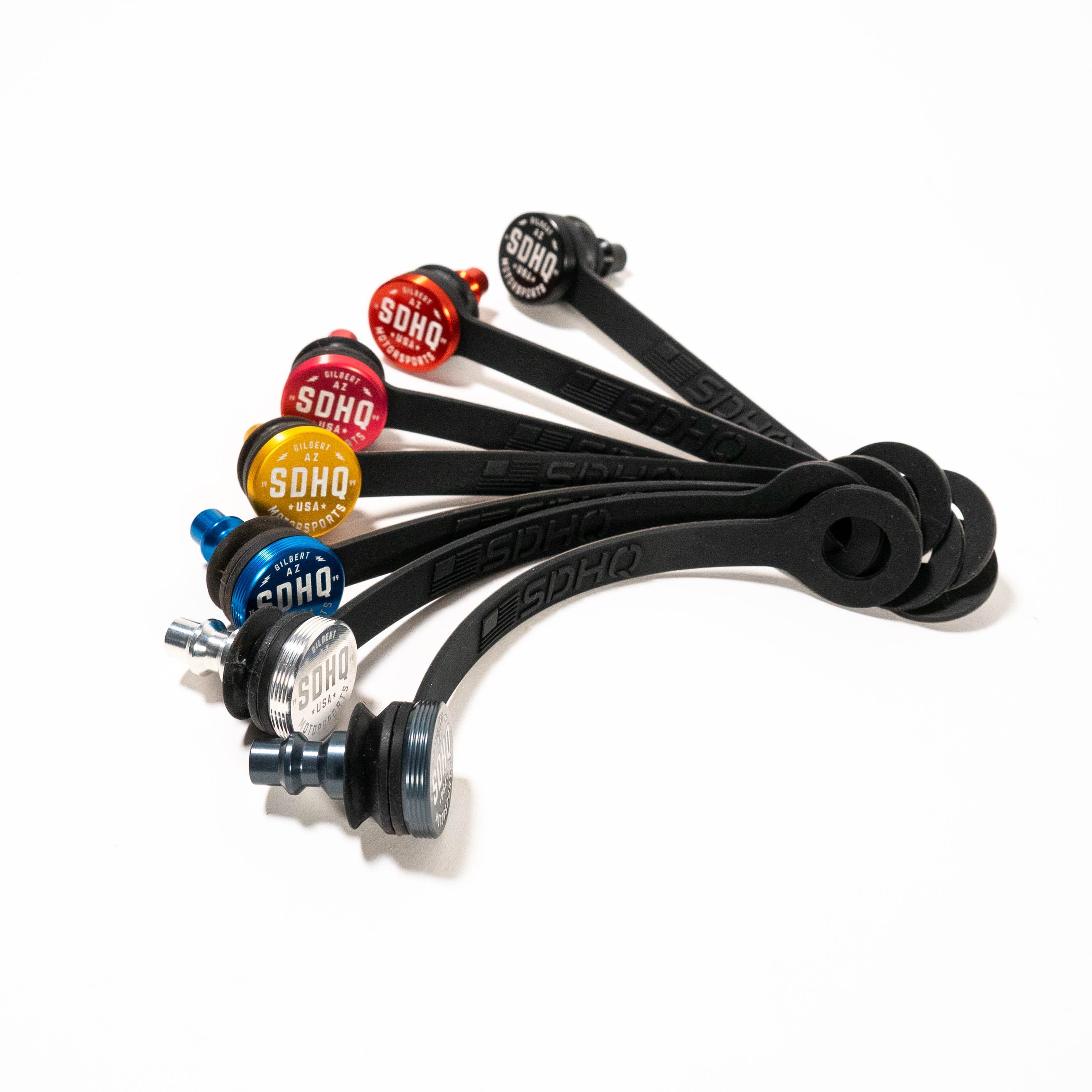 SDHQ Built Billet Air Chuck Sealing Plug Display of color variations