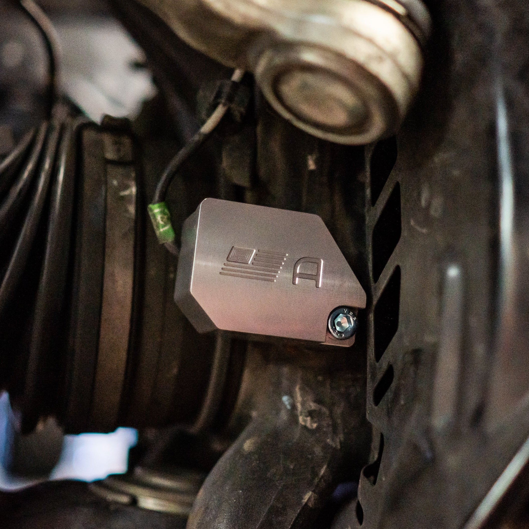 SDHQ Built Billet ABS Guards Close-up Display on vehicle