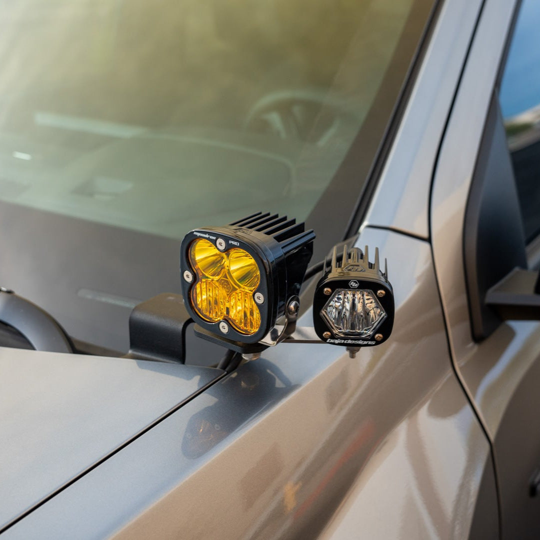 SDHQ Built '23-25 Colorado A-Pillar Light Mounts installed