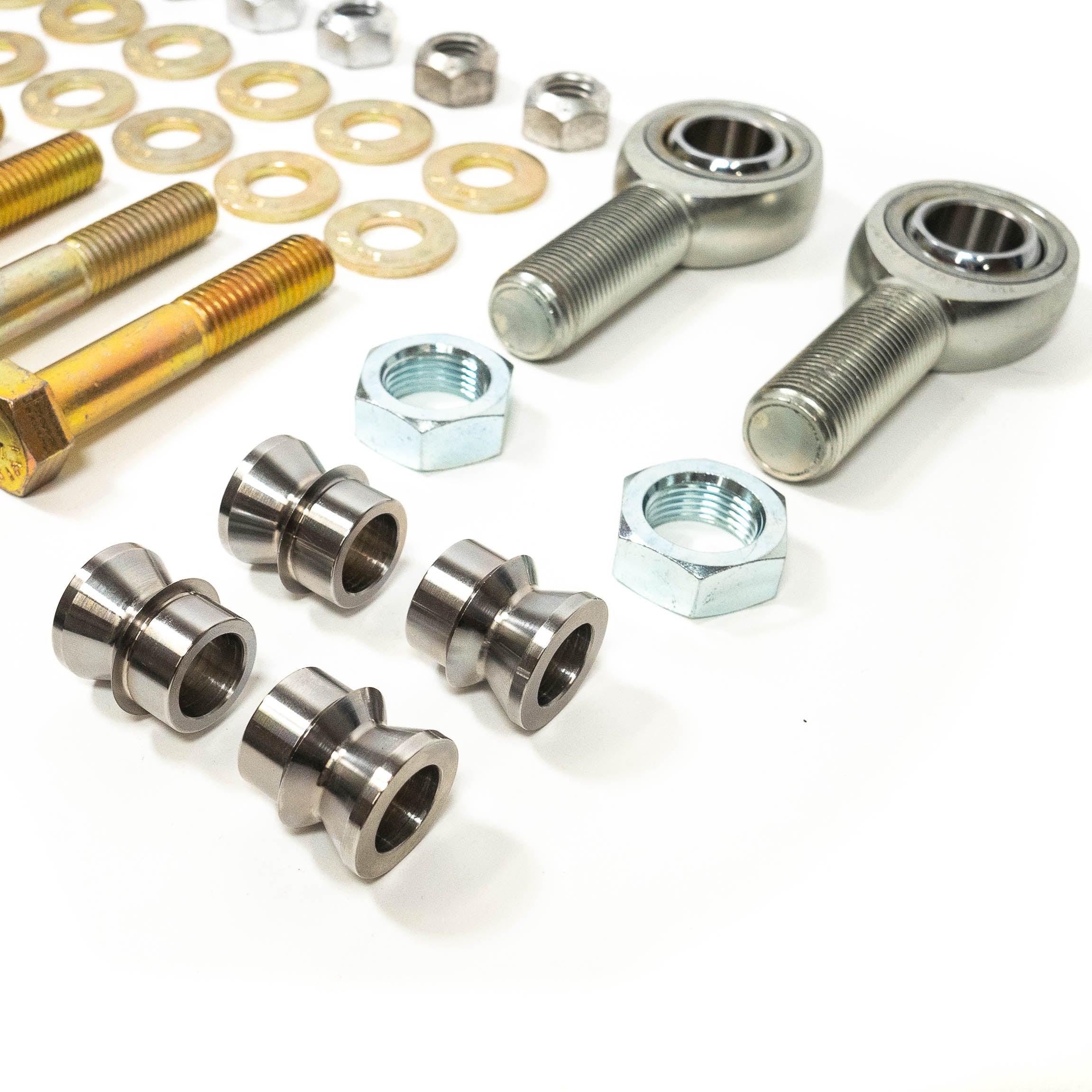 SDHQ Built '07-21 Tundra Traction Bar Service Kits deluxe rebuild kit w heims close-up display 