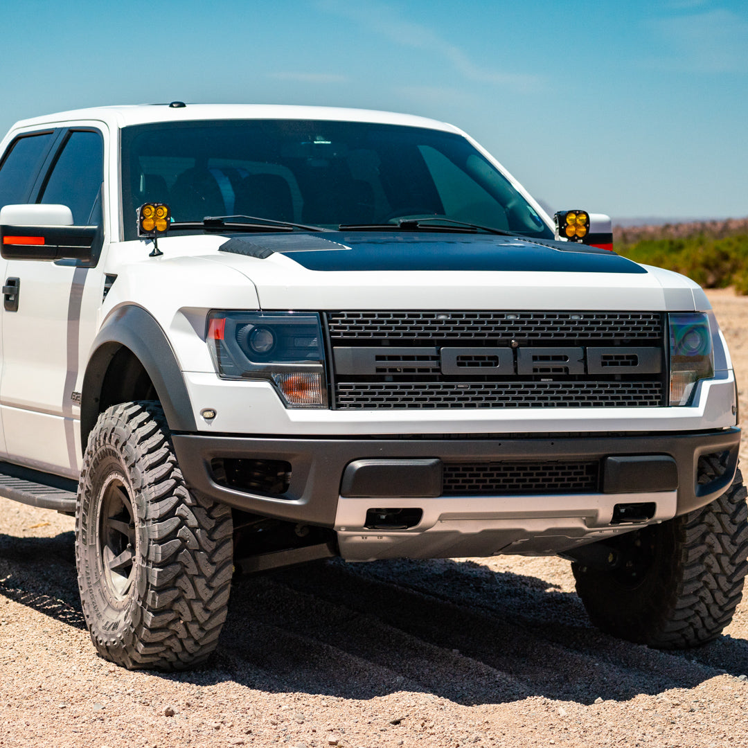 '09-14 Ford F-150 SDHQ Built A-Pillar Light Mounts Display on Vehicle